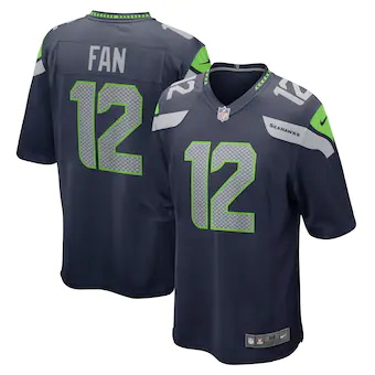 mens nike 12th fan college navy seattle seahawks game team 